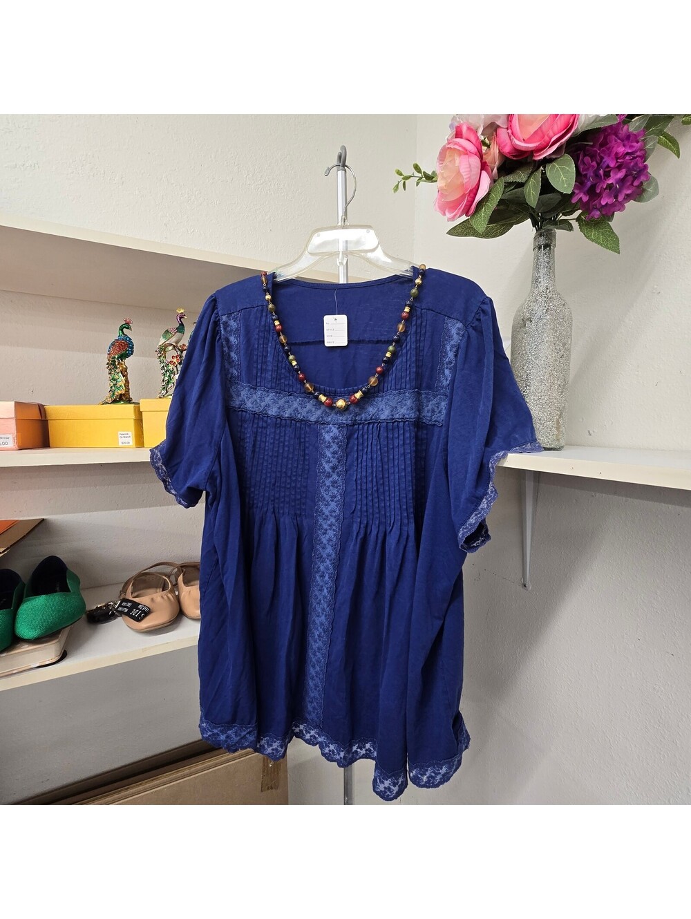 Women’s size 3XL navy blue tunic top